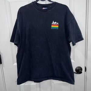 Vintage Hanes Beefy-T Thumpers Seattle Piano Bar Single‎ Stitch T-Shirt Size XL